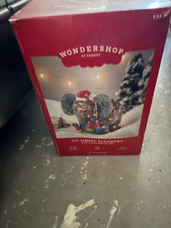 Christmas elephant decoration