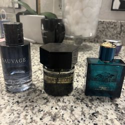 YSL Versace And Sauvage Dior Colognes 