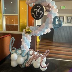 Gender Reveal Balloon Decoration 