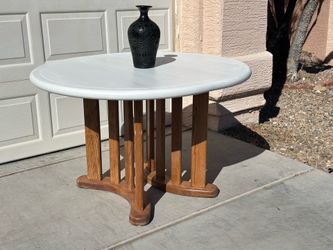 White Dining Table - solid wood