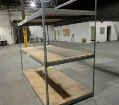 Used Shelving Large Warehouse Boltless Storage Racks 96 in W x 48 in D Uline Grainger McMaster