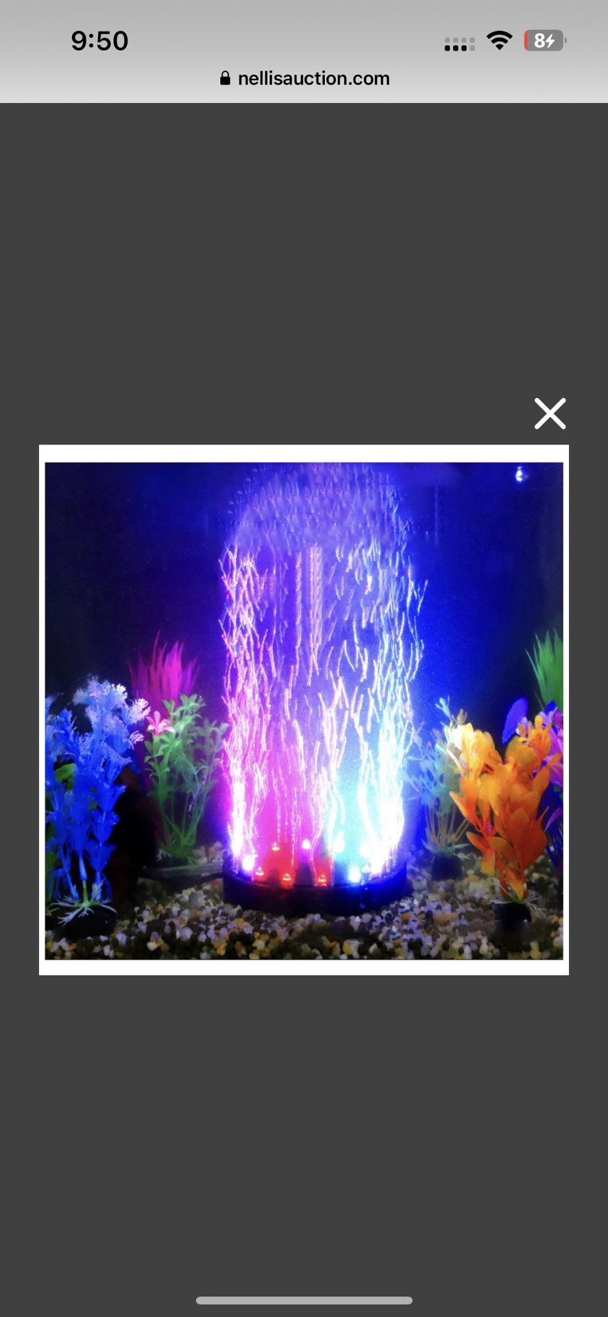 4.92 Inch 12 LEDs Fish Tank Light, Bubbler Stone, LED Aquarium Lights, Air Stone Disk, Submersible Fish Tank Aquarium Decorations Accessories, Underwa