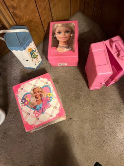 Vintage Barbie Lot – Cases, Box, and Binder