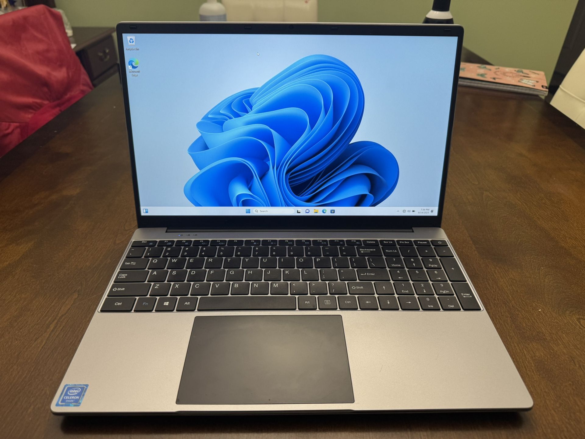 Laptop Silver Color 15.6 Inch