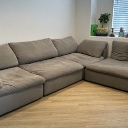 Jerome's Grey lounge 4pc sectional 