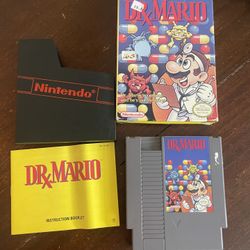 Dr Mario NES CIB With Hang Tab 