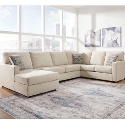 Cozy Stunning Chaise Style Sectional!