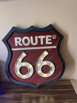 Metal Route 66 Road Signs Vintage Room Decor. Sign for Home, Room & Garage Wall Decoration.