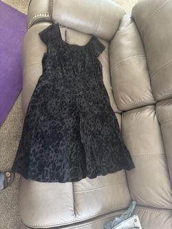Black Leopard Dress