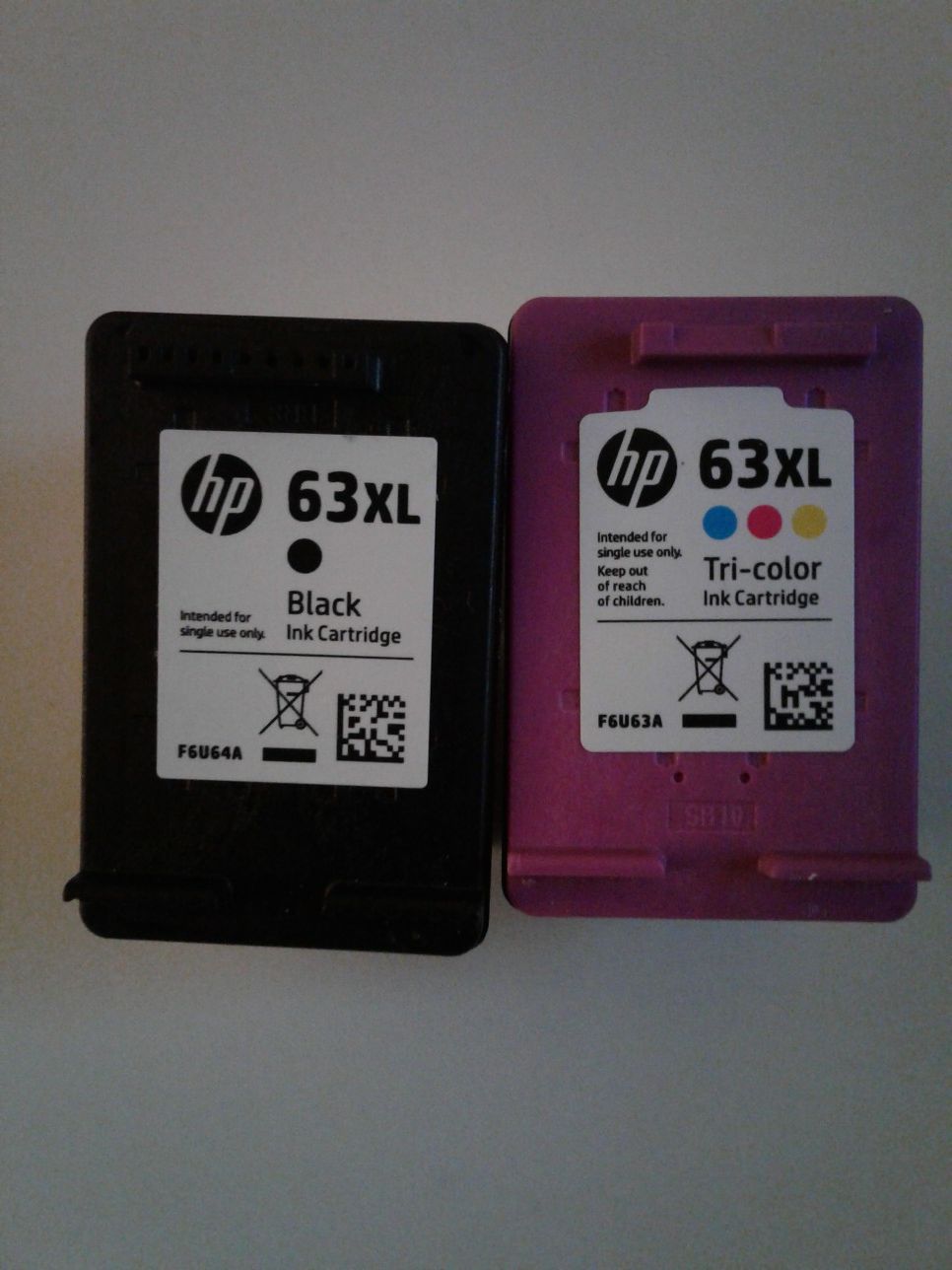 Hewlett Packard L0R44BN HP 63XL High yield Orginial Ink Cartridge, Black/Tri-Color - 2 pack, 480 pages yield