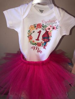 Trolls tutu set