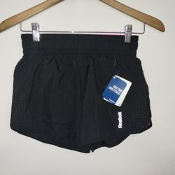 REEBOK WORKOUT READY Size XS NWT PlayDry Activewear Shorts Built-In Brief Lining