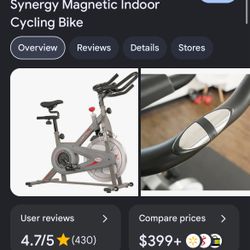 Sunny Health & Fitness Synergy Magnetic Indoor Cycling Bike