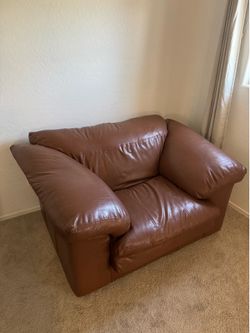 Super Comfy Brown Leather Chair