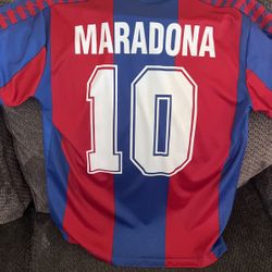 Vintage  Mila Barcelona Maradona Jersey  Large 
