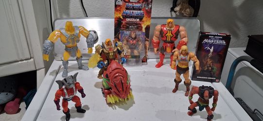 Masters of the Universe set action figures.