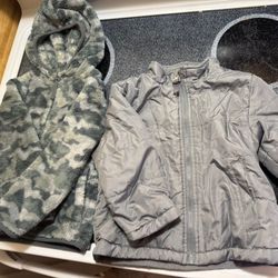 Boys Size 2T Jackets And Tops And Footies!