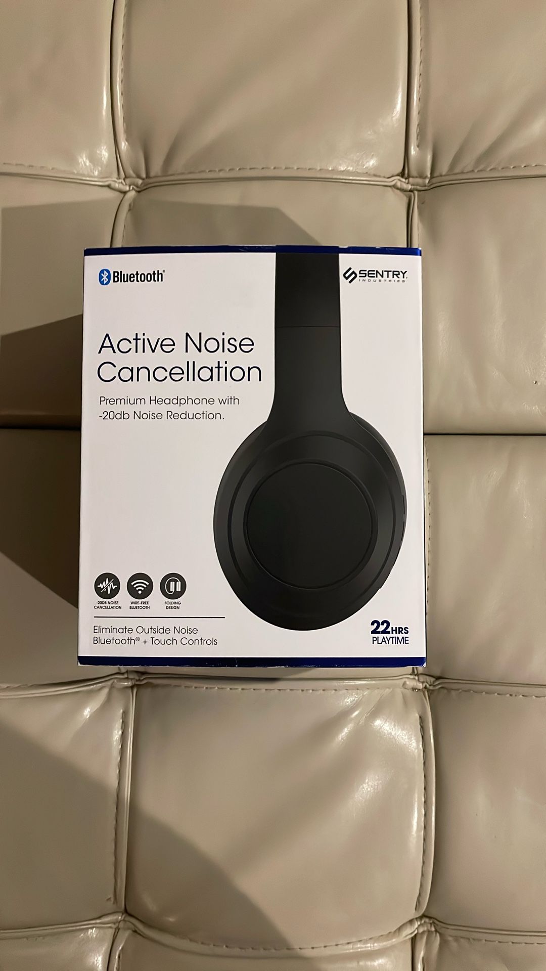 Sentry Industries Active Noise Cancellation Bluetooth Headphones