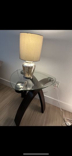 Side Table and Light
