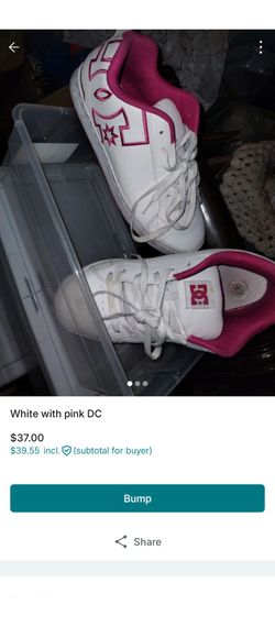 White with pink DC