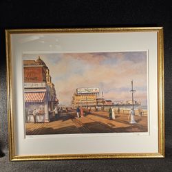 The Steeplechase Pier by Charles Brandy Bradenburg Signed/Numbered 176/700 Limited Edition W/COA