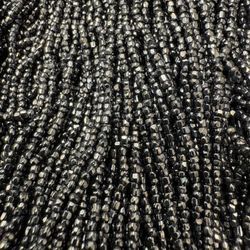 Vintage Seed Beads   Master Hank  Gun Metal Gray 