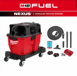 New Milwaukee 0930-22HD M18 FUEL 12 Gallon Dual-Battery Wet/Dry Vacuum Kit