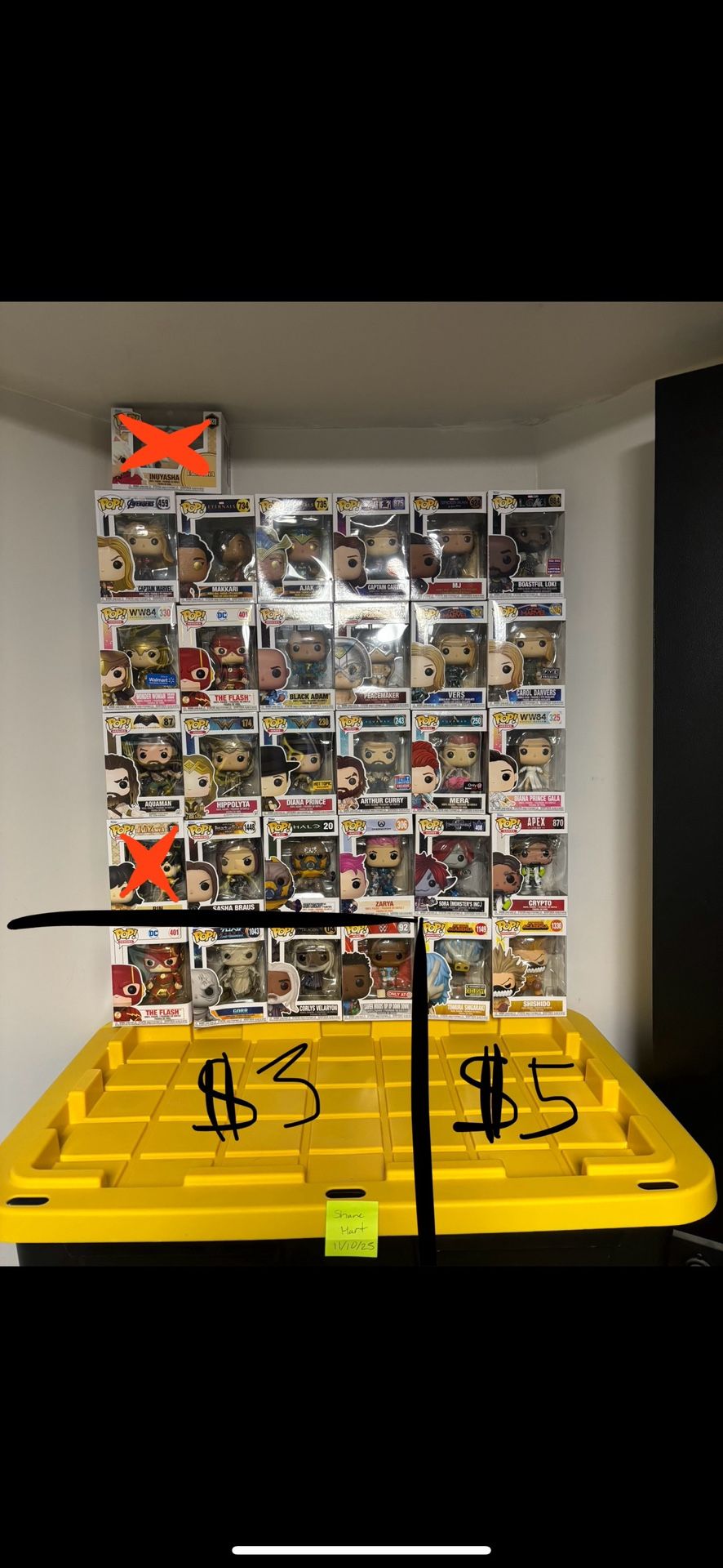 $3 & $5 Funko Pops