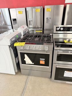 Stainless Steel Gas Range with 5 Burners
