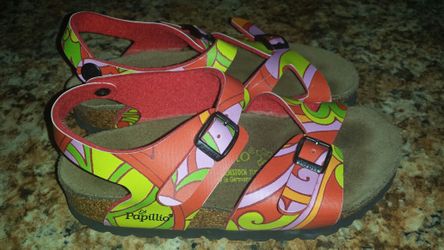 Girls Birkenstock's Birki's Papillio Sandals size 11-11.5 NEW