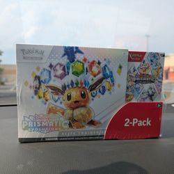 Pokemon Prismatic Evolutions Costco 2-Pack New Sealed