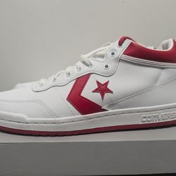 Converse Fastbreak Pro Mid White Red Men's Size 10 A10200C