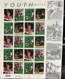 1999 USPS POSTAGE STAMPS - YOUTH TEAM SPORTS - SC # 3(contact info removed) - MNH