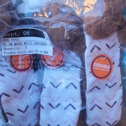 Moose Dog Toy 3pc