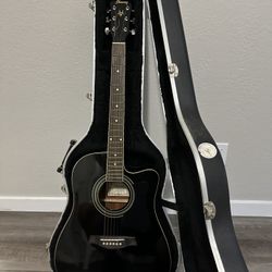 Guitar Acustic And electric With Amp 