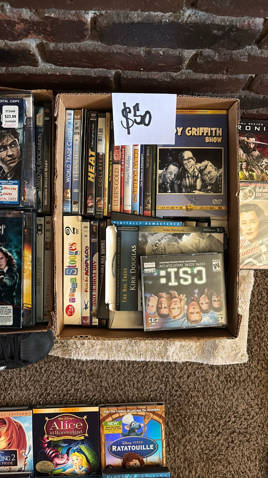 $50 Mixed Movies/dvds 