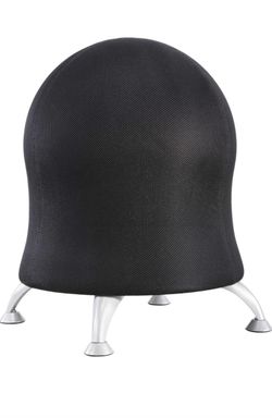 Black Vinyl zenergy Ball Chair 