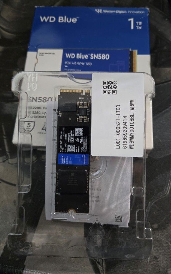 1TB WD Blue SN580 M.2 SSD (New)