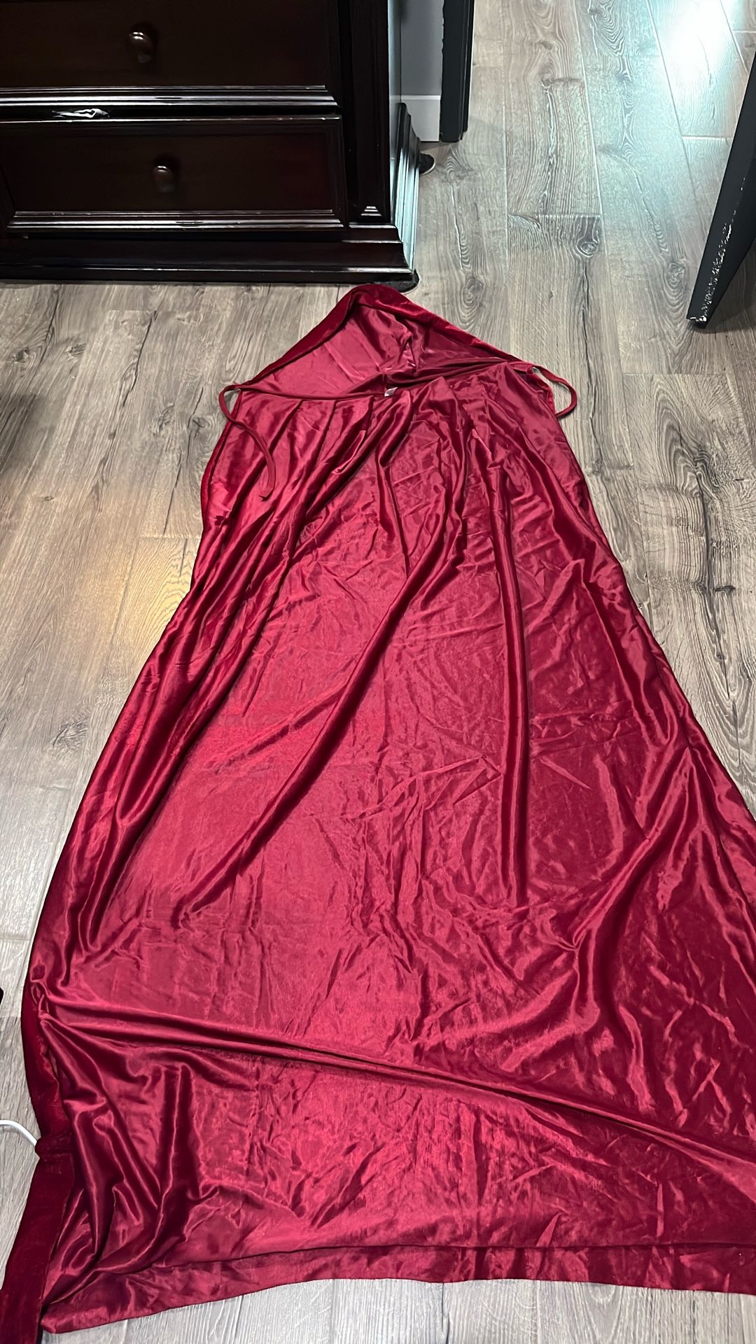 shein red unisex robe