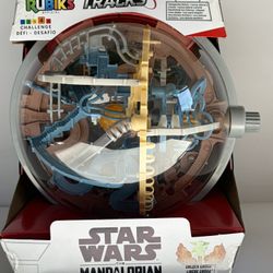 Rubik’s Tracks Star Wars Mandalorian 3D Gravity Maze /Puzzle Game -80 Obstacles