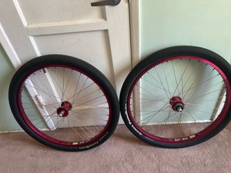 26 Inch TNT BMX Wheels w/ tires freewheel and sprocket