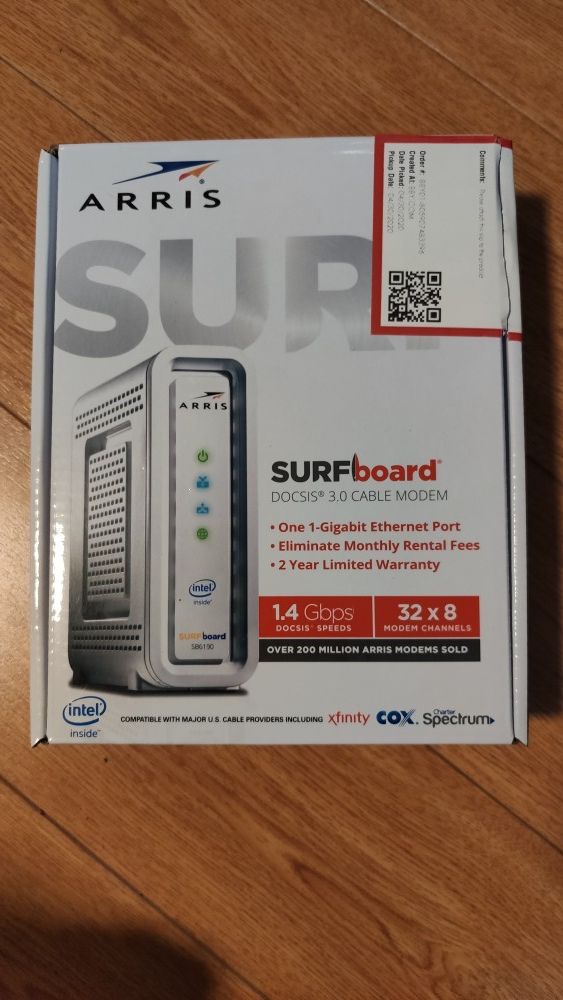 ARRIS - SURFboard 32 x 8 DOCSIS 3.0 Cable Modem SB6190