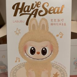 Pop Mart Labubu The Monsters Have a Seat Vinyl Plush Sealed Case (6 Blind Box)
