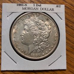 1881-S Morgan Silver Dollar.  NICE!