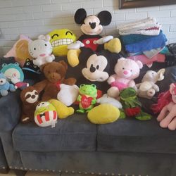 Mickey Mouse And More Plushies 