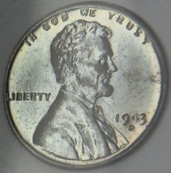 1943 Steel Penny D Over D
