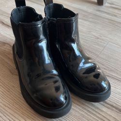 Zara Girls Patent Leather Boots 