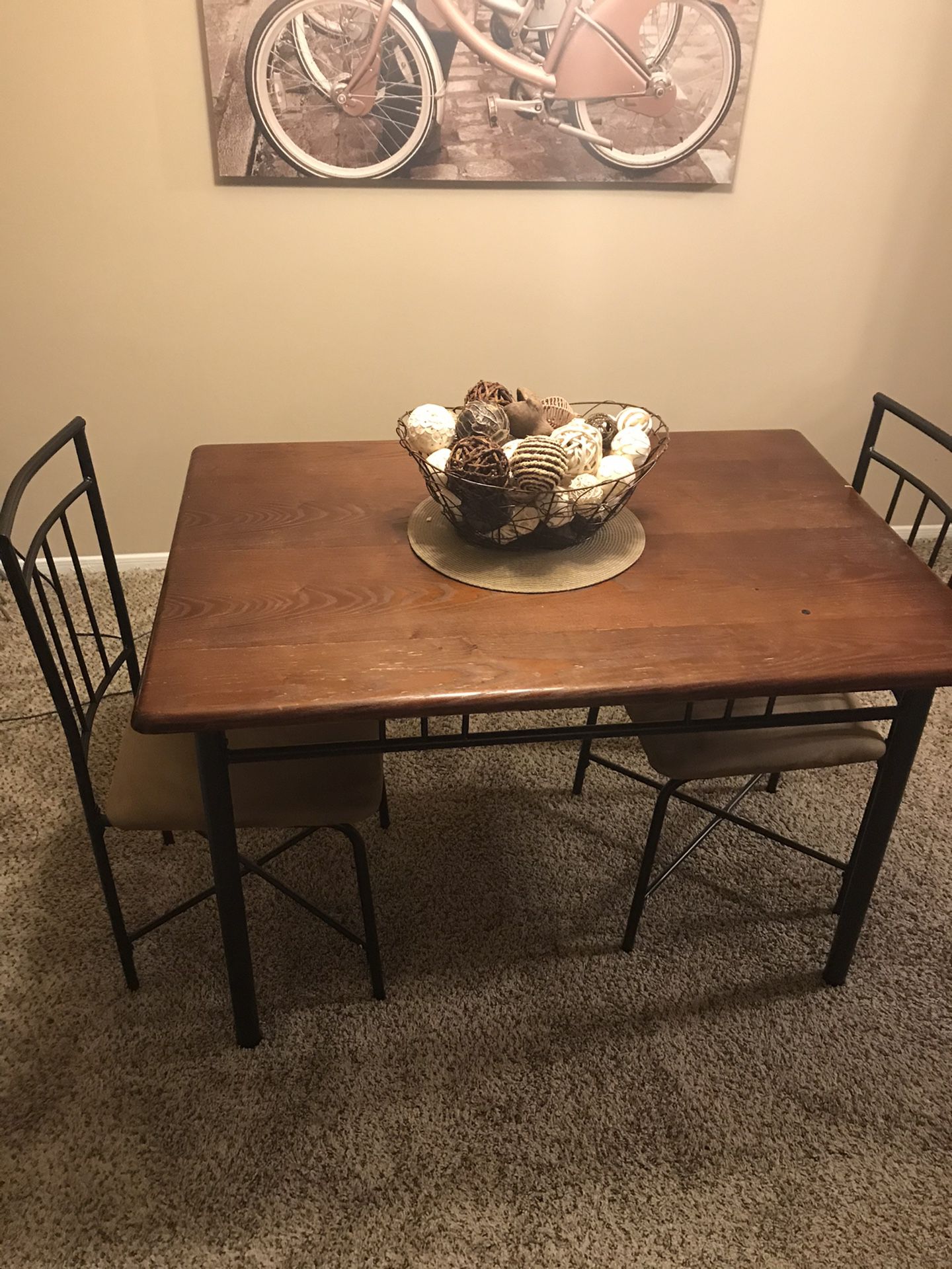 Dining Table and (Two) Chairs