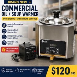 Brand New Commercial Electric Oil Warmer with Digital Temperature Control