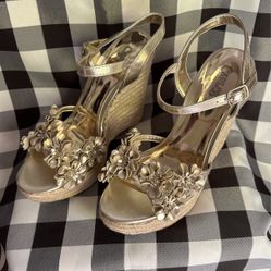 Carlos Santana Gold Wedges 